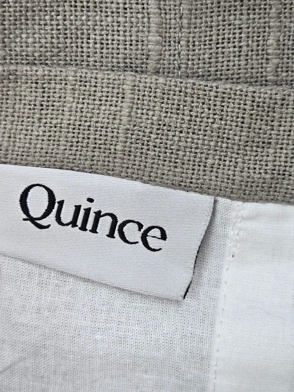 NWT QUINCE Set Of 2 48x108 Cotton Slub Curtains Grey 0839